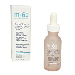 M-61 SuperSoothe Calm + Correct Serum 1 oz Aloe Licorice Carrot Extracts New NWT